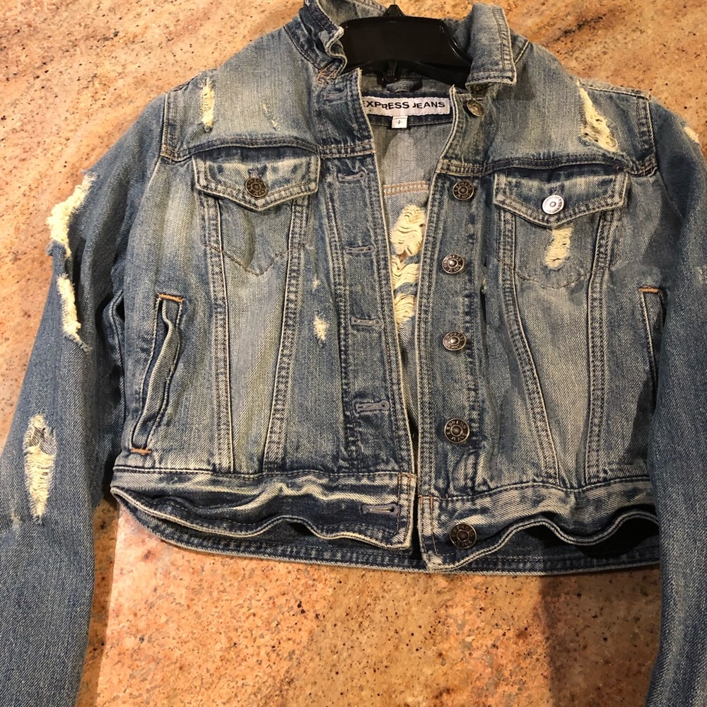 Distressed Denim Jacket - Picture 2 of 3